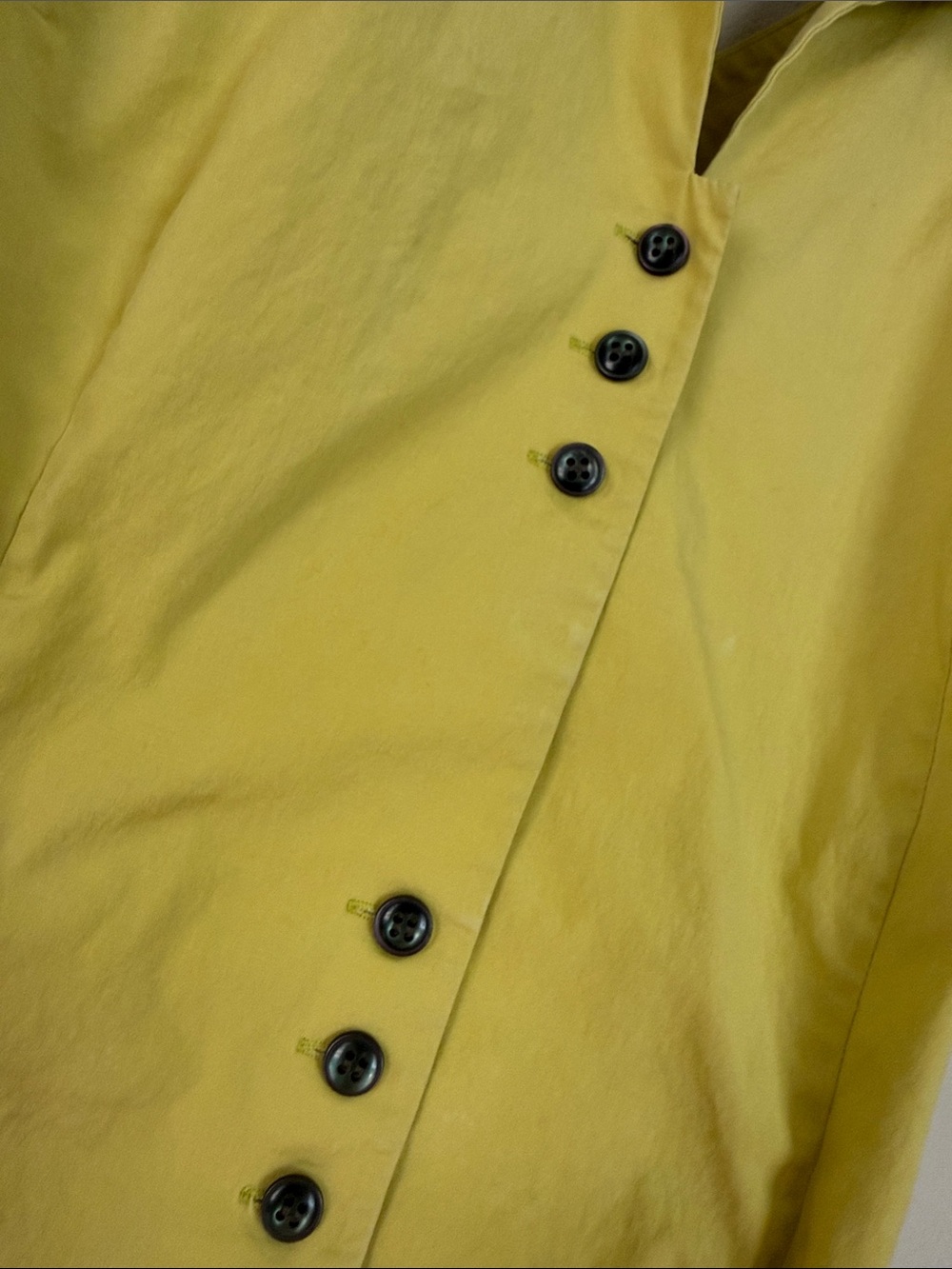 Vintage Talbots Collection Sleeveless open back Lime Button-Front Women's Top 8 - Picture 4 of 9